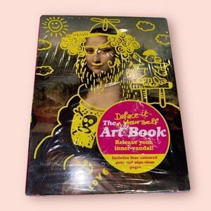 The Deface it yourself art book gag gift art lover graffiti write on pages new s